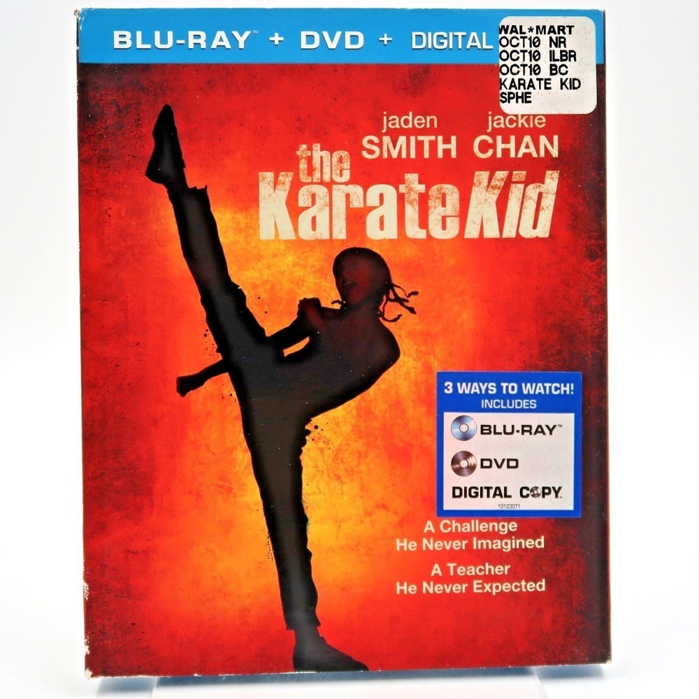 The Karate Kid Blu-ray DVD 2010 Jaden Smith Jackie Chan Sony Pictures PG